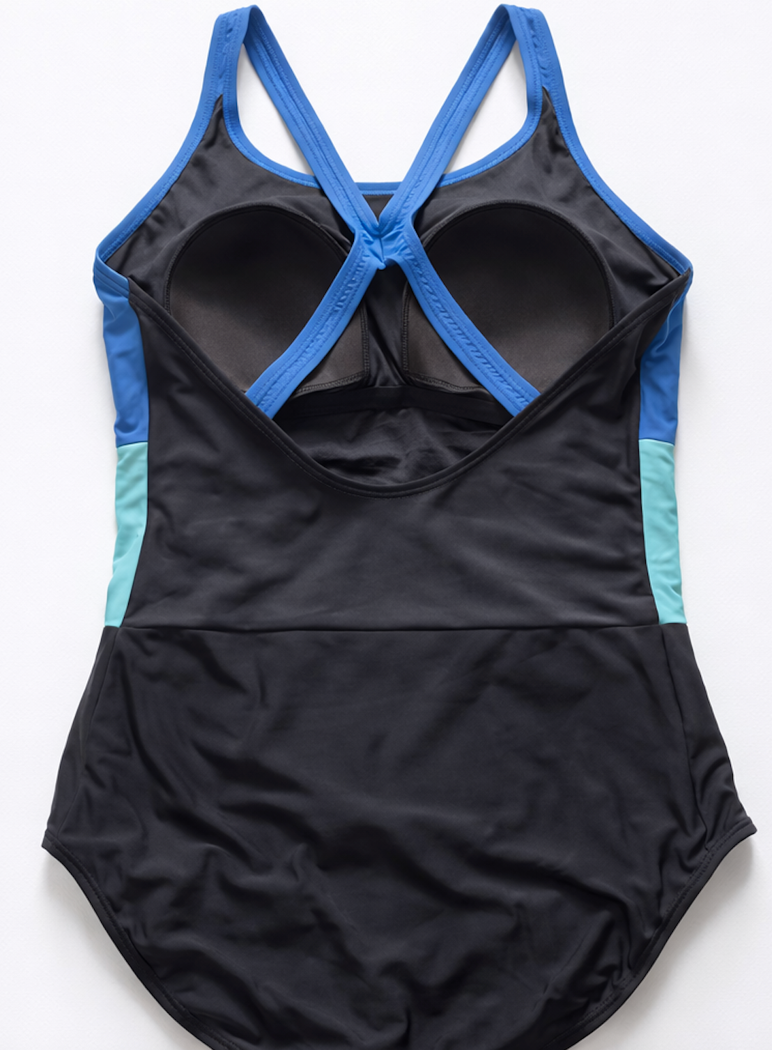 Speedo women's swimsuit color block bright cobalt