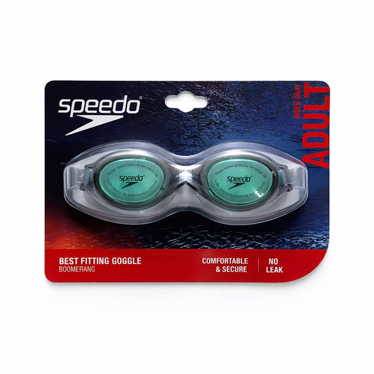 Speedo Adult Boomerang goggle monument/jade
