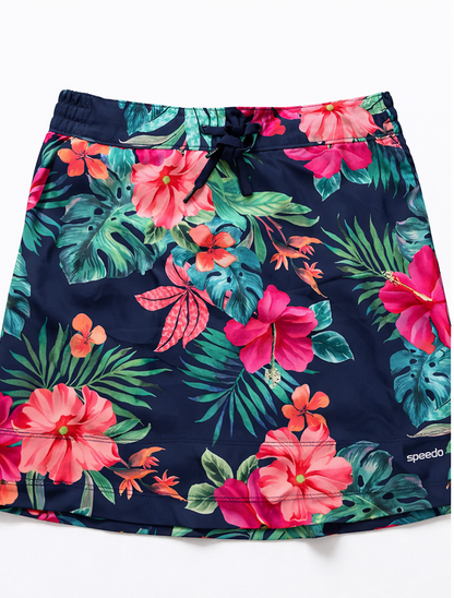 Speedo Women woven skort peackot black/pink