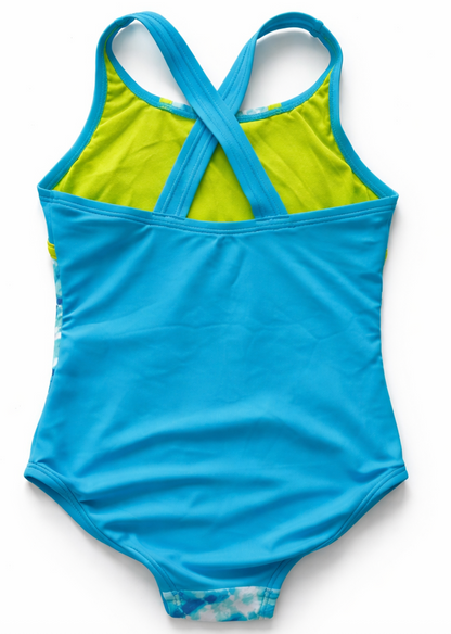 Speedo Junior swimsuit 1 pc skyblue/green