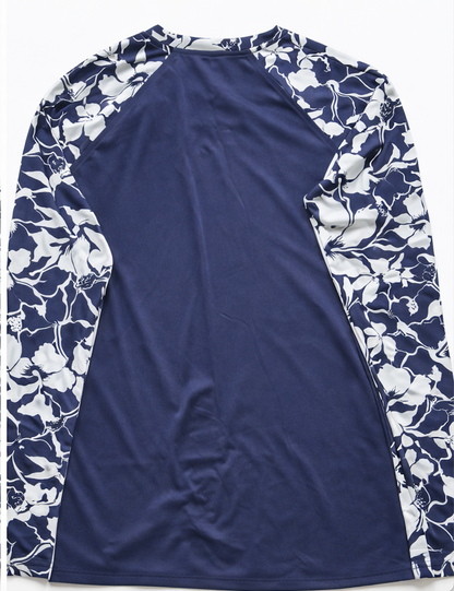 Speedo Woman performance swim tee blue/white