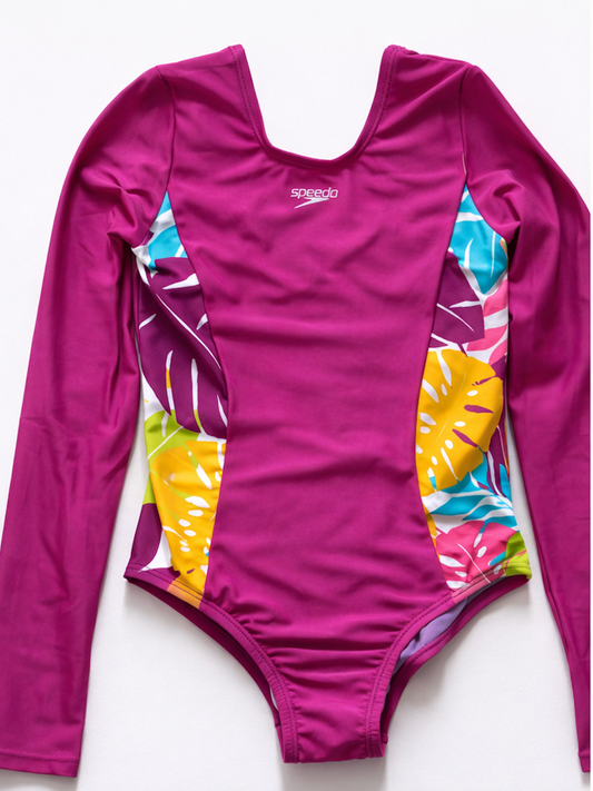 Speedo Junior swimsuit Long sleeve Fuscia