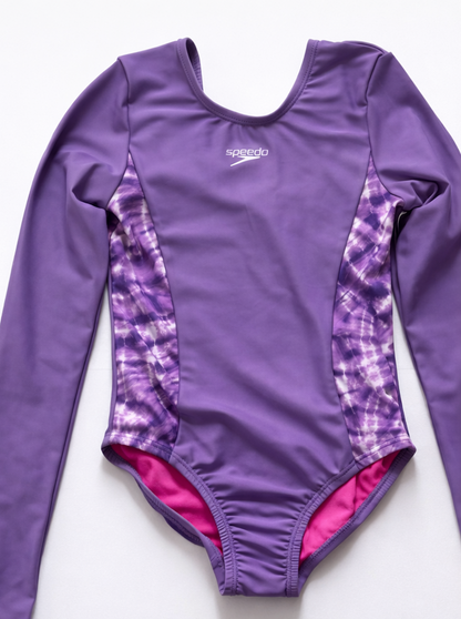 Speedo Junior Long sleeve swimsuit Purple