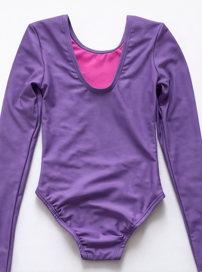 Speedo Junior Long sleeve swimsuit Purple